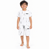 Kidsura Boys' 2-Piece Printed Cargo Shorts & T-Shirt Set | Urban Streetwear Co-Ord Outfit