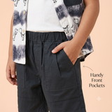 Kidsura Boys 3-Piece Summer Set: Button Shirt, Graphic Tee & Shorts
