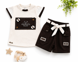 Kidsura Girls Textured Waffle Knit Co-ord Set