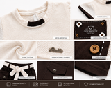 Kidsura Girls Textured Waffle Knit Co-ord Set