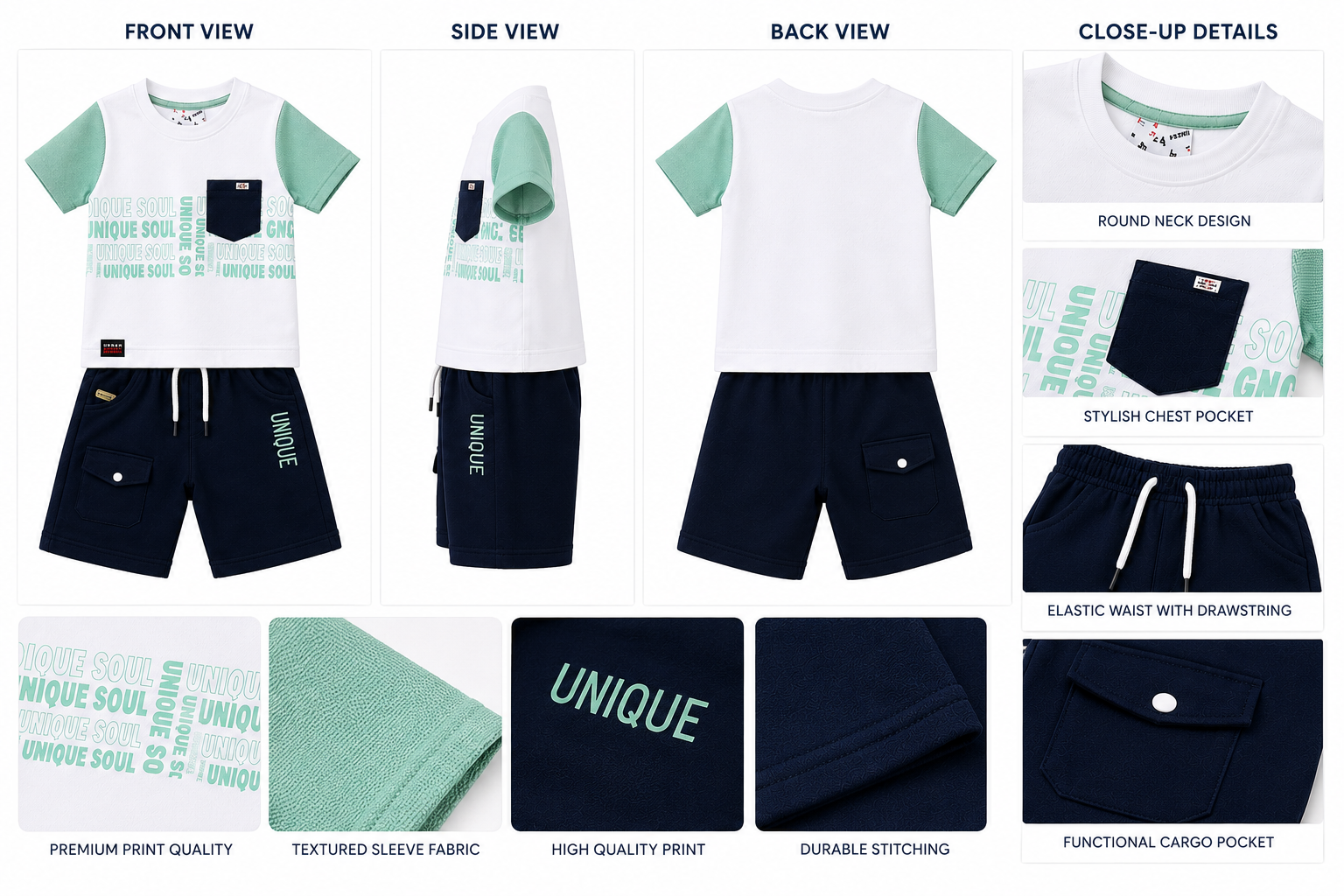 Kidusra Boys Unique Soul Co-Ord Set