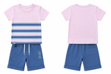 Kidsura Boys Boston Stripe Summer Co-ord Set
