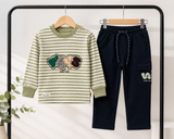 Kidsura Boys Varsity Stripe Co-ord Set