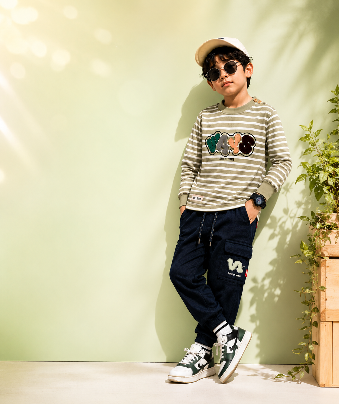 Kidsura Boys Varsity Stripe Co-ord Set