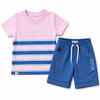 Kidsura Boys Boston Stripe Summer Co-ord Set