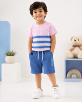 Kidsura Boys Boston Stripe Summer Co-ord Set