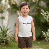 Kidsura Boys 3-Piece Summer Set: Button Shirt, Graphic Tee & Shorts