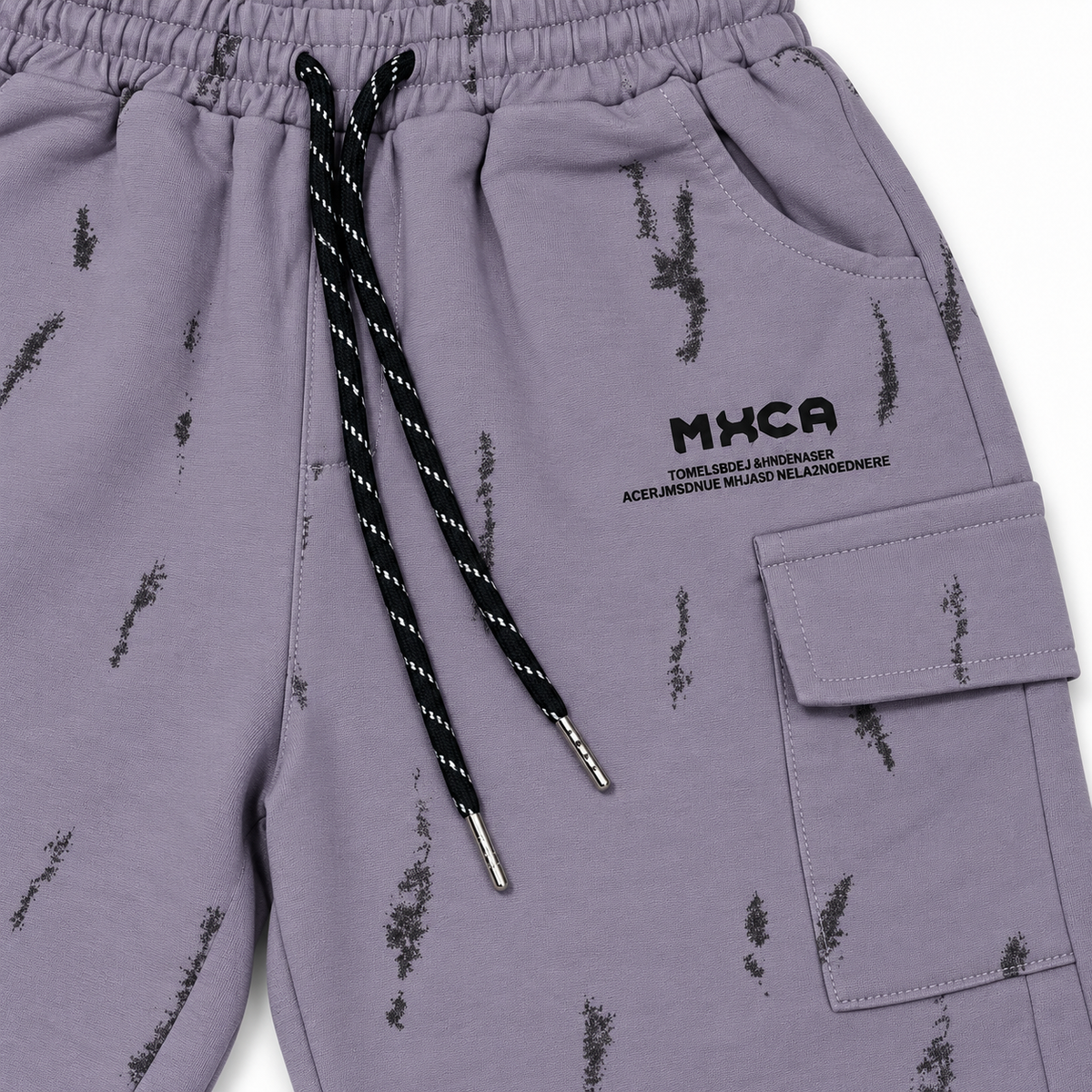 Kidsura Boys' 2-Piece Printed Cargo Shorts & T-Shirt Set | Urban Streetwear Co-Ord Outfit