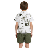 Kidsura Boys 3-Piece Urban Haze Outfit: Shirt, Tee & Shorts