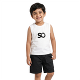 Kidsura Boys 3-Piece Urban Haze Outfit: Shirt, Tee & Shorts