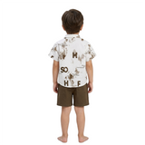 Kidsura Boys 3-Piece Urban Haze Outfit: Shirt, Tee & Shorts