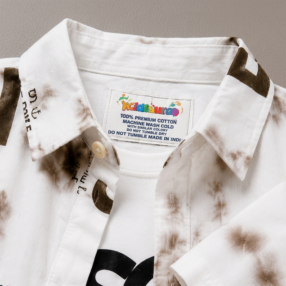 Kidsura Boys 3-Piece Urban Haze Outfit: Shirt, Tee & Shorts