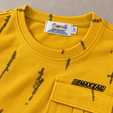 Kidsura Boys' 2-Piece Printed Cargo Shorts & T-Shirt Set | Urban Streetwear Co-Ord Outfit