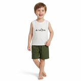Kidsura Boys 3-Piece Summer Set: Button Shirt, Graphic Tee & Shorts