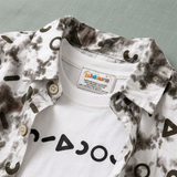 Kidsura Boys 3-Piece Outfit Set: Button Shirt, Graphic Tee & Shorts
