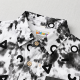 Kidsura Boys 3-Piece Outfit Set: Button Shirt, Graphic Tee & Shorts