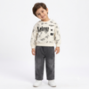 Kidsura Boys "Leisure" Tie-Dye Sweatshirt & Washed Denim Set (2-Piece)