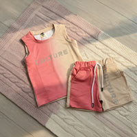 Coral Pink/Warm Ivory