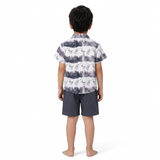Kidsura Boys 3-Piece Summer Set: Button Shirt, Graphic Tee & Shorts
