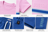 Kidsura Boys Boston Stripe Summer Co-ord Set