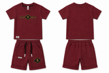 Kidsura Boys Regal Crest Textured Co-ord Set