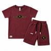 Kidsura Boys Regal Crest Textured Co-ord Set