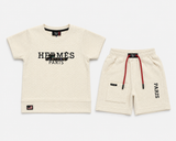Kidsura Boys Paris Textured Summer Co-ord Set