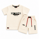 Kidsura Boys Paris Textured Summer Co-ord Set