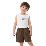 Kidsura Boys 3-Piece Outfit Set: Button Shirt, Graphic Tee & Shorts