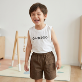Kidsura Boys 3-Piece Outfit Set: Button Shirt, Graphic Tee & Shorts
