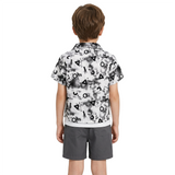Kidsura Boys 3-Piece Outfit Set: Button Shirt, Graphic Tee & Shorts